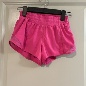 lululemon athletica Hotty Hot Bright Pink Athletic Shorts